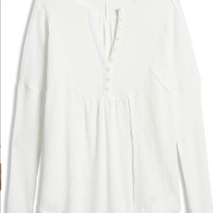 NWOT Free People Leo Henley tee